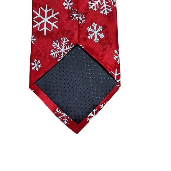 Hallmark Special Ties Snowflakes Snow Holiday Christmas Novelty Vintage Necktie - Picture 5 of 7